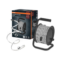 OSRAM Outdoor Flex LED-strip 20 m IP65, koudwit, uitbreidbaar tot 50 m, incl. kabelhaspel, montagemateriaal en aansluitkabel