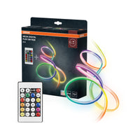 OSRAM Neon Digital Flex veelkleurige LED-strips voor buiten, 5 m, met RGB + RC, van siliconen, IP44-bescherming, indirecte en directe verlichting voor tuin en balkon
