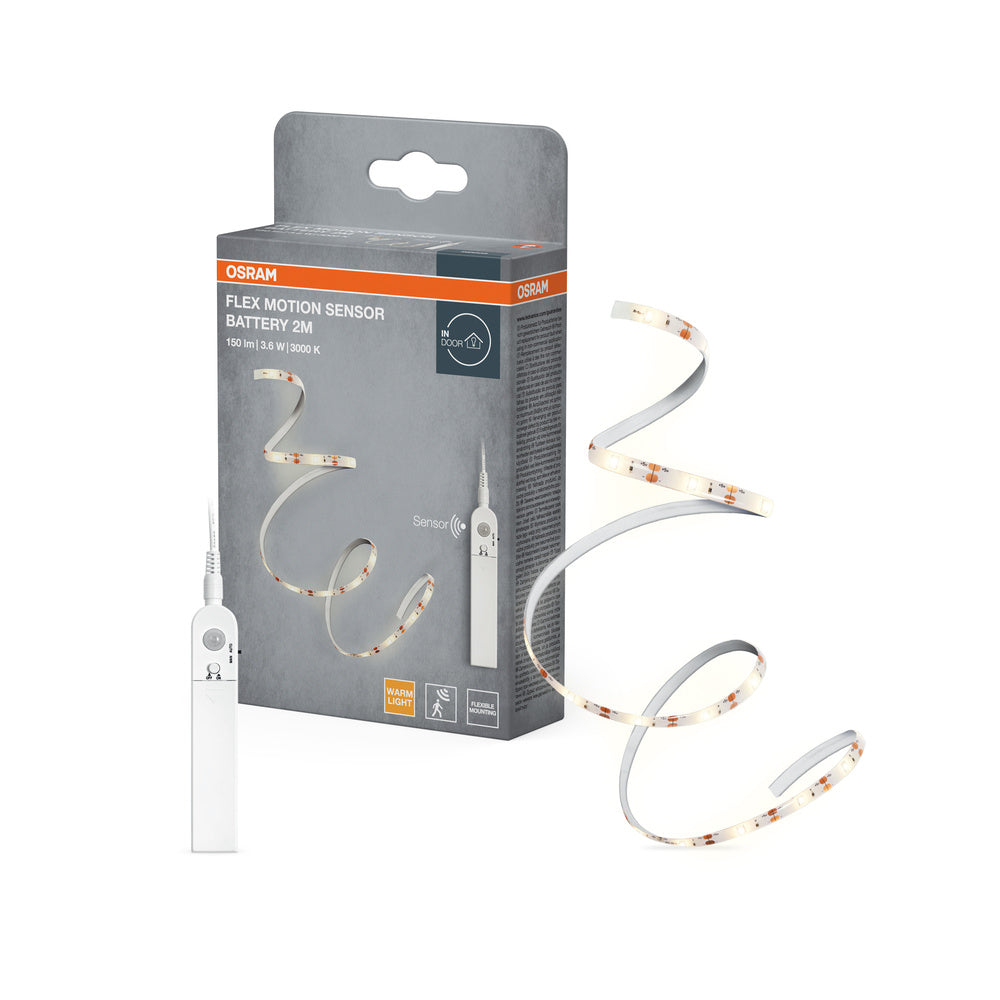 OSRAM BATTERY STRIPS MOTION SENSOR batterijgevoede LED-strips met sensor, 2 meter