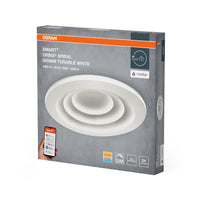 OSRAM Matter SMART+ Orbis Spiral LED-plafondlamp, instelbaar wit, 50 cm, 32W / 3000-6500K, grijs