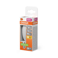 OSRAM LED PCR-LAMP MET CLASSIC B in B-vorm, LED-lamp, mat, 7 W, (ex 60 W), 806 lm, warmwit, 2700 K, 15.000 uur, CRI 80