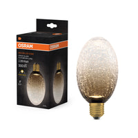 OSRAM DECOR LED-lamp Krackelglas lang bruin