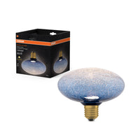 OSRAM DECOR LED-lamp, gebarsten glas, plat, blauw