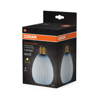 OSRAM DECOR LED-lamp, ovaal van gekleurd glas, blauw