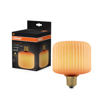 OSRAM DECOR LED-lamp, gekleurd glas, vierkant, oranje