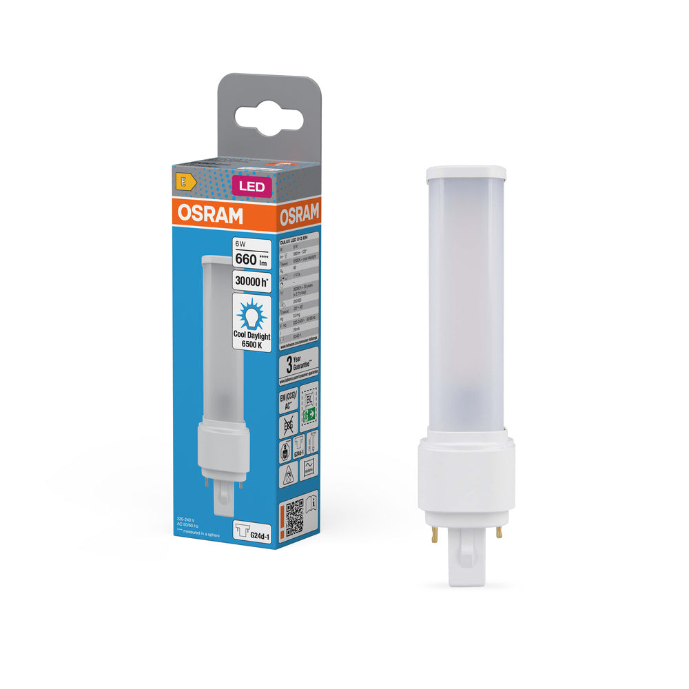 OSRAM DULUX LED D EM &amp; AC 6W 865 G24D-1