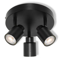 OSRAM 3-punts LED-spot PRIMAL-plaat, licht, 3xGU10, zwart