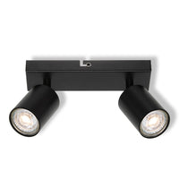 OSRAM 2-punts LED-spot ELEMENTAL Zwart, Licht, 2xGU10, Zwart, 21 x 13,8 x 6,5 cm