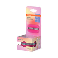 OSRAM Bluetooth SMART+ Macaron Lautsprecher mit Bewegungssteuerung, LED-Licht RGB,  Pink