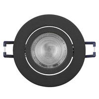 OSRAM LED-spotset voor inbouwmontage, GU10, draaibaar, klikmechanisme, 4,5W, zwart, ⌀68 mm