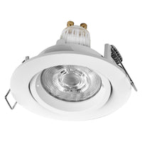 OSRAM LED-spotset voor inbouwmontage, draaisluiting GU10, verstelbaar, 2,6W, 827 wit, ⌀75 mm