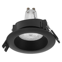OSRAM LED-spotset voor inbouwmontage GU10 2,6W zwart ⌀68 mm