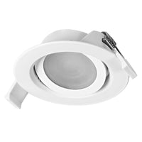 OSRAM LED-spotset voor inbouwmontage, draaibaar, 4,9 W, 120°, wit, Ø75 mm