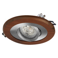 OSRAM Wood Spot GU10 Donkere Inbouwspot 4,5W Satijnnikkel ⌀68 mm