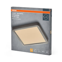 OSRAM Orbis Quickfix Square Deckenleuchte 320x320 mm 24W Click-Dim Silber