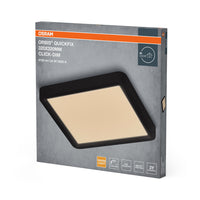OSRAM Orbis Quickfix vierkante plafondlamp 320x320 mm 24W Click-Dim zwart