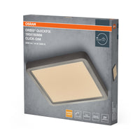 OSRAM Orbis Quickfix vierkante plafondlamp 195x195 mm 16W Click-Dim zilver