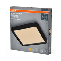 OSRAM Orbis Quickfix vierkante plafondlamp 195x195 mm 16W Click-Dim zwart