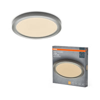 OSRAM Orbis Quickfix ronde plafondlamp 195 mm 16W klikdim zilver