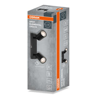 OSRAM 2-punts LED-spot ELEMENTAL Zwart, Licht, 2xGU10, Zwart, 21 x 13,8 x 6,5 cm