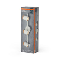 OSRAM LED Spot Stamp plafondlamp 3xGU10 wit en hout