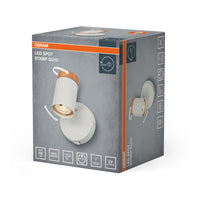 OSRAM LED Spot Stamp wandlamp 1xGU10 wit en hout