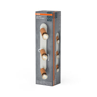 OSRAM LED Spot Brick Deckenleuchte 3xGU10 Weiß und Holz