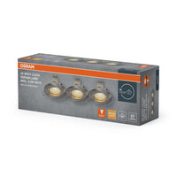 OSRAM LED-spotset voor inbouwmontage GU10 Click 4,5W Satijnnikkel ⌀60 mm