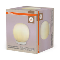 OSRAM DECOR Glazen Lantaarn Marmeren Tafellamp E27
