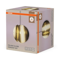 OSRAM DECOR Hanglamp met gevouwen bolvormige kap E27 Goud
