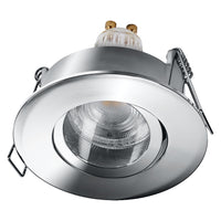 OSRAM Matter SMART+ LED smarter Einbauspot Bad GU10 IP65 schwenkbar 4.7W RGBW Chrom ⌀68 mm