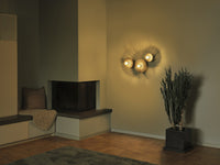 OSRAM DECOR Plisse Wandleuchte 3xE27 Dunkelgrau