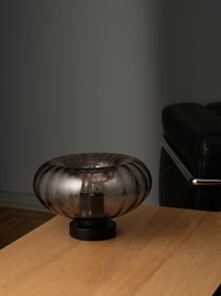 OSRAM DECOR Smoke Glass Tischleuchte E27 Schwarz