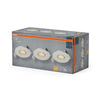 OSRAM LED Spot Recess Einbaustrahler Set 4.9W 36° Weiß ⌀68 mm