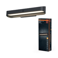 ENDURA Style USB Volt buitenwandlamp, donkergrijs, 7,00 W, 265 lm, 3000 K, 108° stralingshoek, levensduur 50.000 uur, IP54, accu met USB-C, bewegingssensor, aluminium