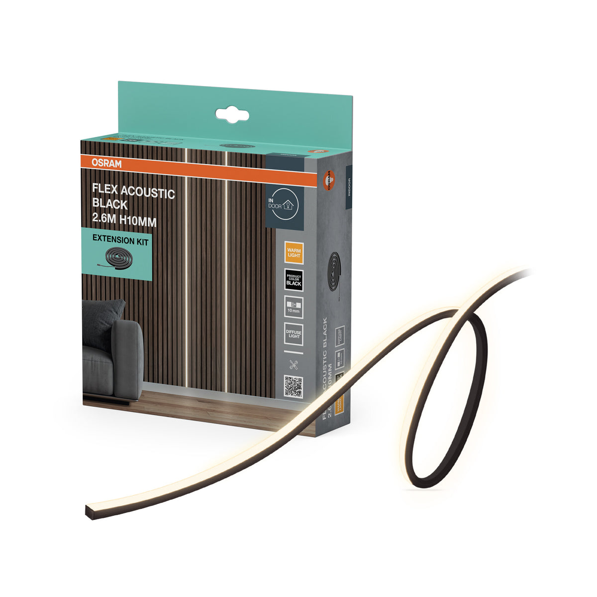 OSRAM Flex Acoustic Zwart H10 mm 830 uitbreidingsset