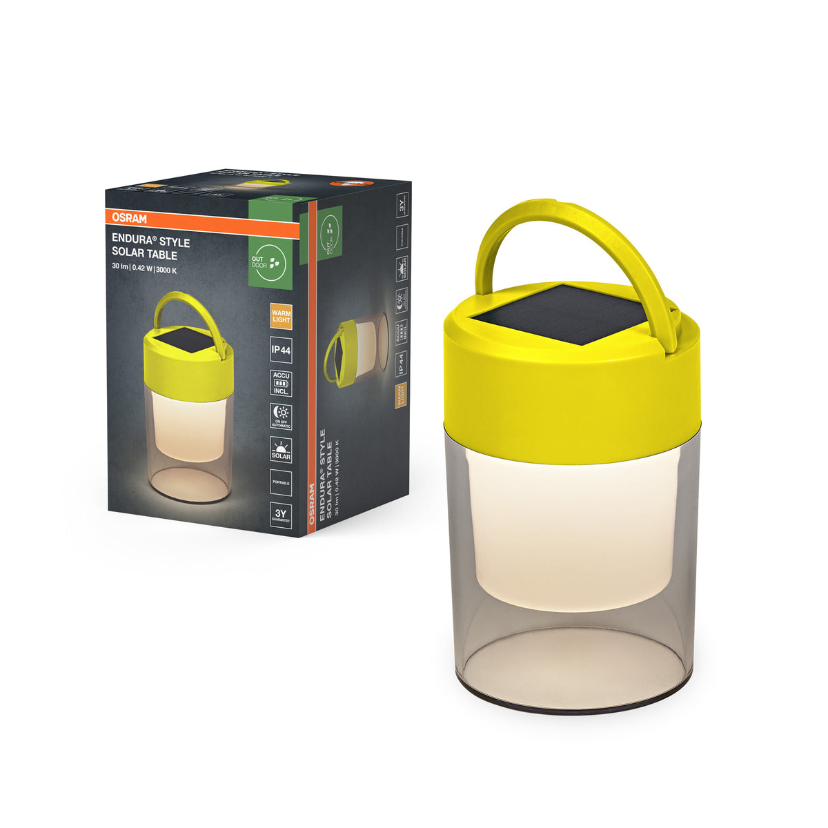 OSRAM ENDURA® Style Solar-Tischleuchte IP44 Gelb