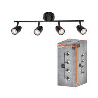 OSRAM 4-punts LED-spot PRIMAL, armatuur, 4xGU10, zwart