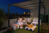 OSRAM buitenhanglamp met lichtketting, grijs, 7 m kabellengte, E27, 4 W, 3x2000 K, warmwit