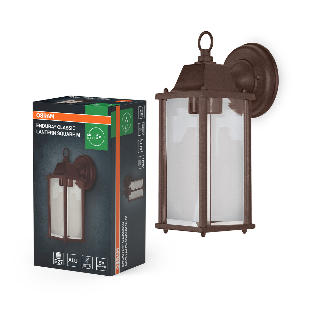 OSRAM ENDURA® Classic Lantaarn Square M E27 Roest