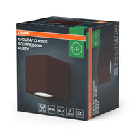 OSRAM ENDURA® Classic Square Down buitenwandlamp Roest
