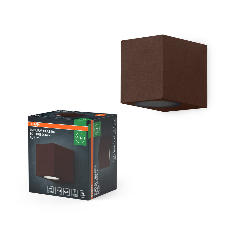 OSRAM ENDURA® Classic Square Down buitenwandlamp Roest