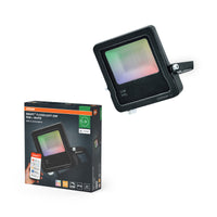 OSRAM SMART+ MATTER Floodlight Flutlicht, 20W RGBW Multicolor, Schwarz
