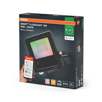 OSRAM SMART+ MATTER Flutlichtlicht, 10W, RGBW Multicolor, Schwarz