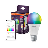 OSRAM SMART+ ZIGBEE Classic Multicolour in A-vorm, LED-lamp, mat, 9 W, 806 lm, van 2700 tot 6500 K, wifi, compatibel met smart speakers, dimbaar