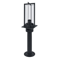 OSRAM padlamp, donkergrijs, E27, 50 cm, IP44, glazen kap, PIR-bewegingssensor, 220–240 V, 0-40 W, levensduur 25.000 uur, IK03