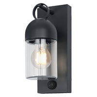 OSRAM ENDURA® Classic Cowbell buitenwandlamp IP65 met sensor E27 donkergrijs