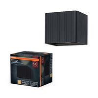 OSRAM buitenwandlamp, donkergrijs, 15 W, 330 lm, 3000 K, 210° stralingshoek, levensduur 50.000 uur, IP65