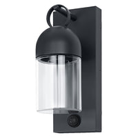 OSRAM ENDURA® Classic Cowbell buitenwandlamp IP65 met sensor E27 donkergrijs