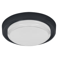 OSRAM plafondlamp zwart, 3000 K / 4000 K / 6500 K, warmwit, 2100 lm, 24 W, 22 cm ⌀